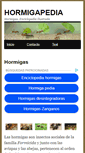 Mobile Screenshot of hormigapedia.com